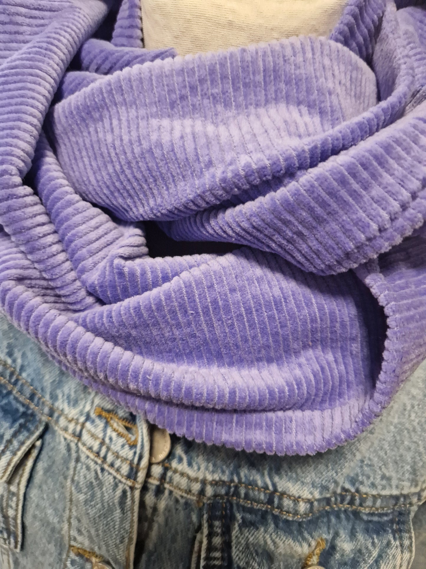 Loop aus Baumwolle-Cord, Lila