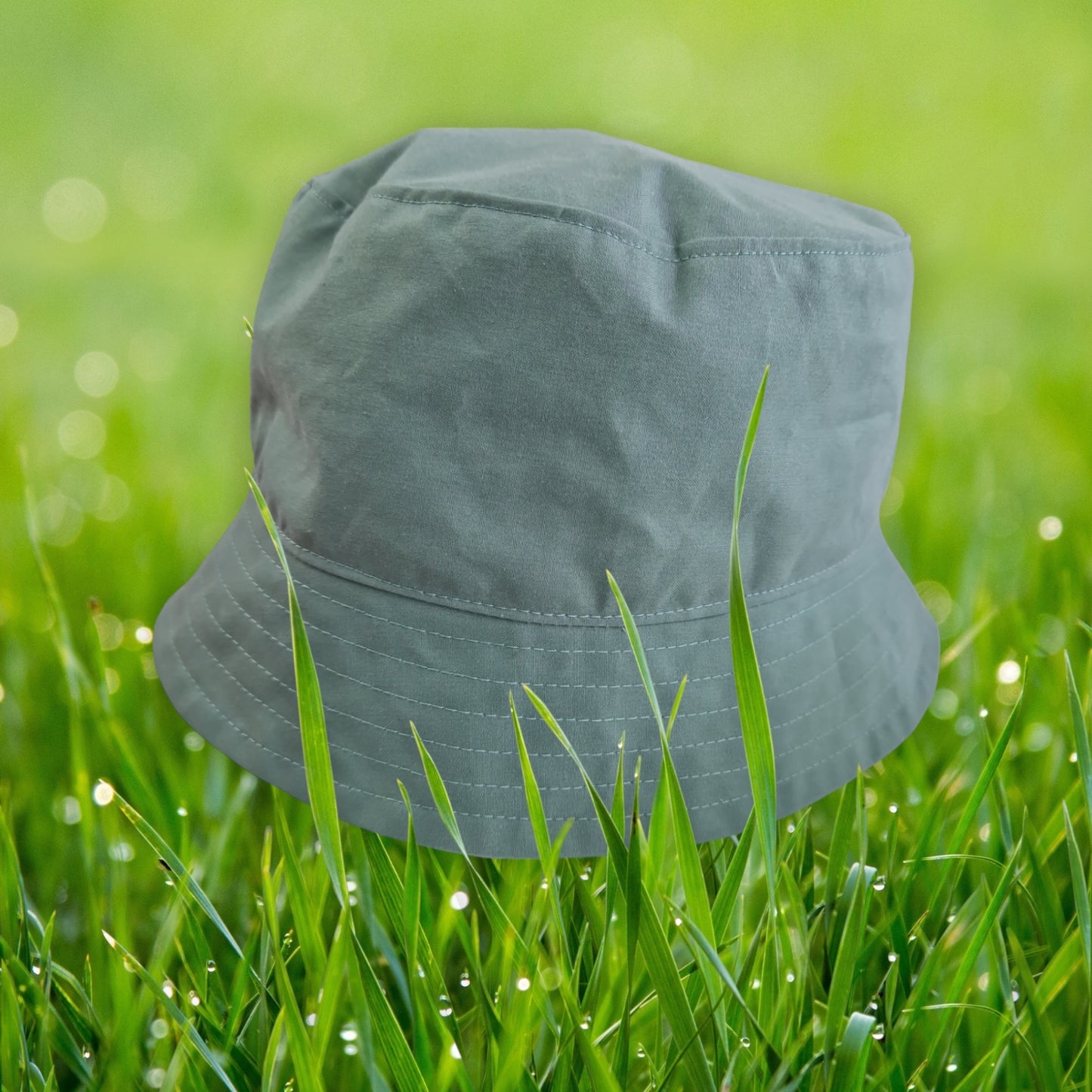 Regenhut, Bucket Hat, salbeigrün (Dry Oilskin)