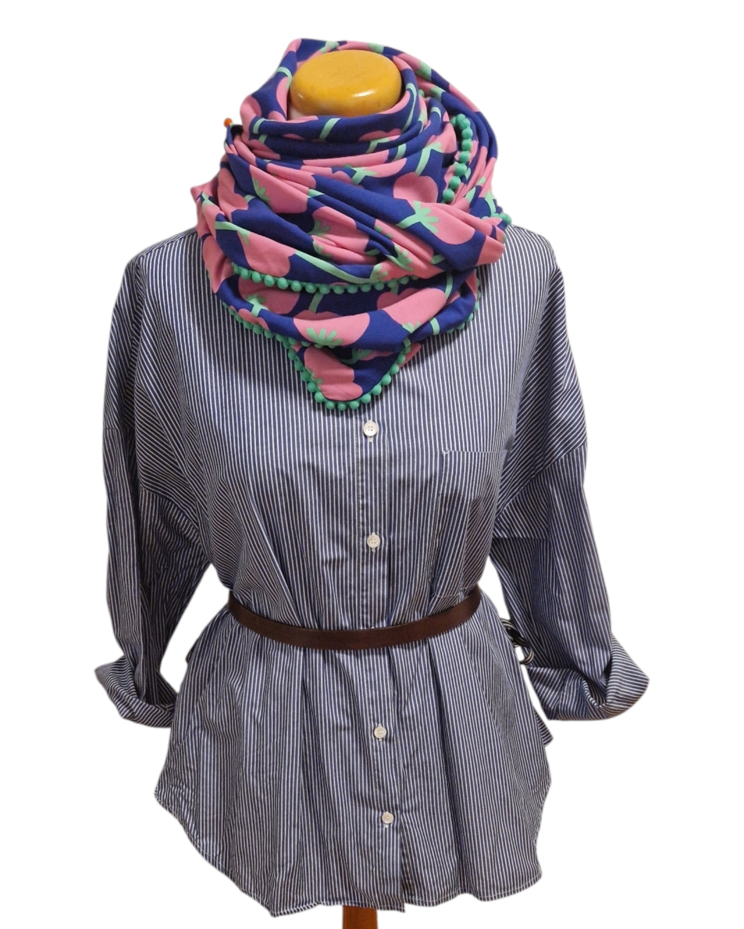 Dreieckstuch Damen Sibilla, Schal Damen, blau-lila, grün, rosa