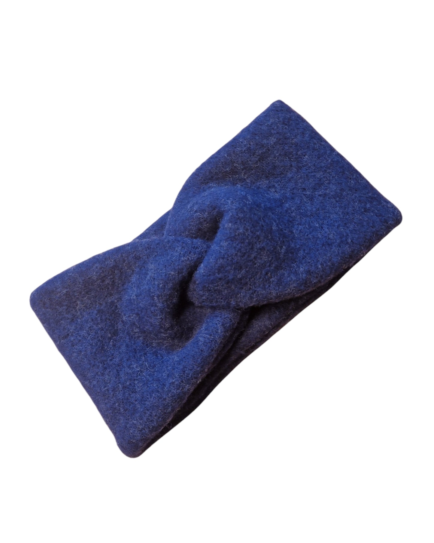 Stirnband Wollfleece, Marineblau