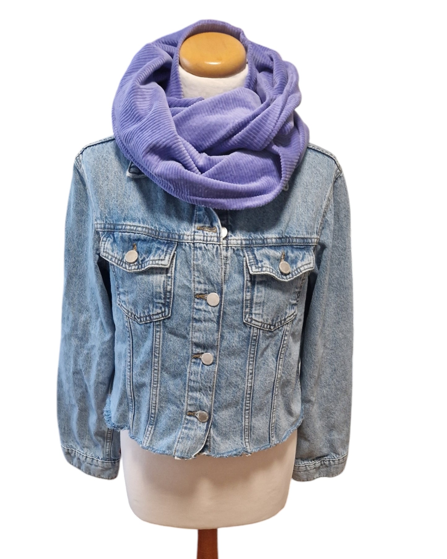 Loop aus Baumwolle-Cord, Lila