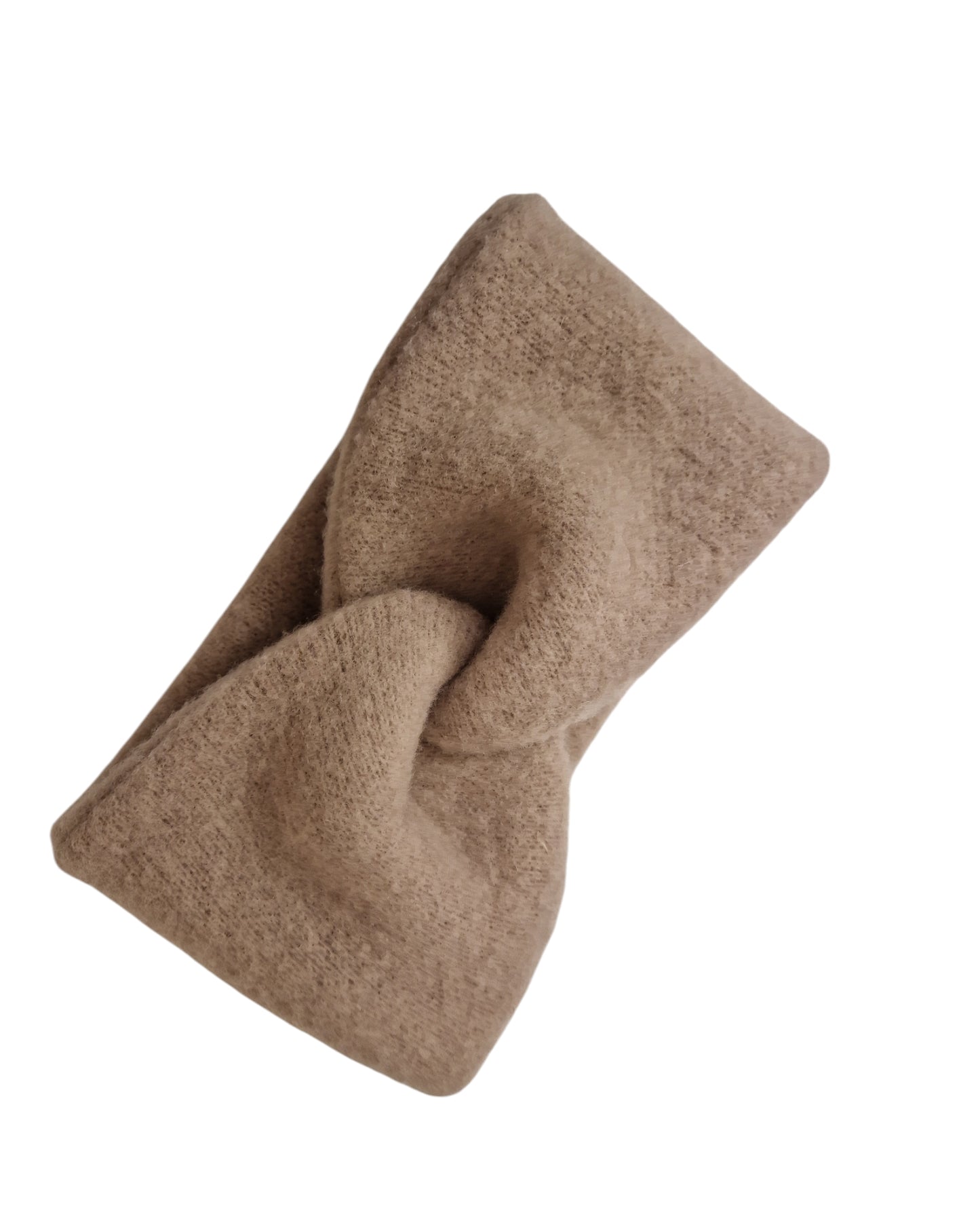 Stirnband in Wollfleece, camel
