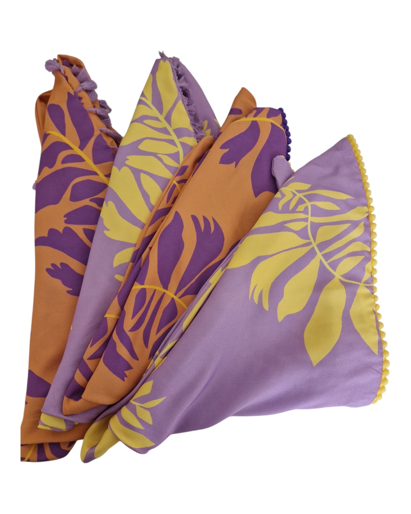 Dreieckstuch Damen Mariella, Schal Damen, vanille, lila