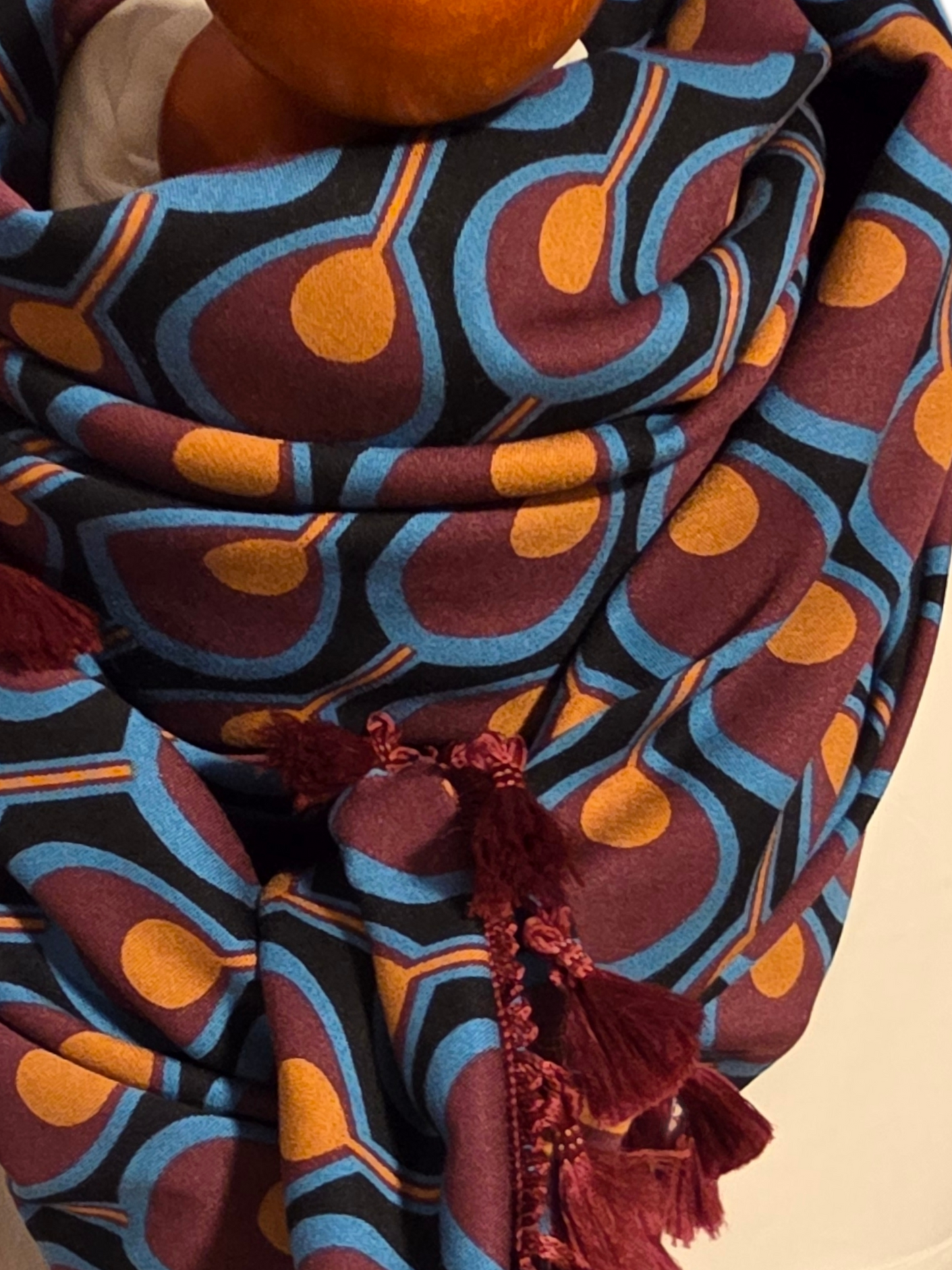 Dreieckstuch Damen Sybille, Schal Damen, Herbstfarben