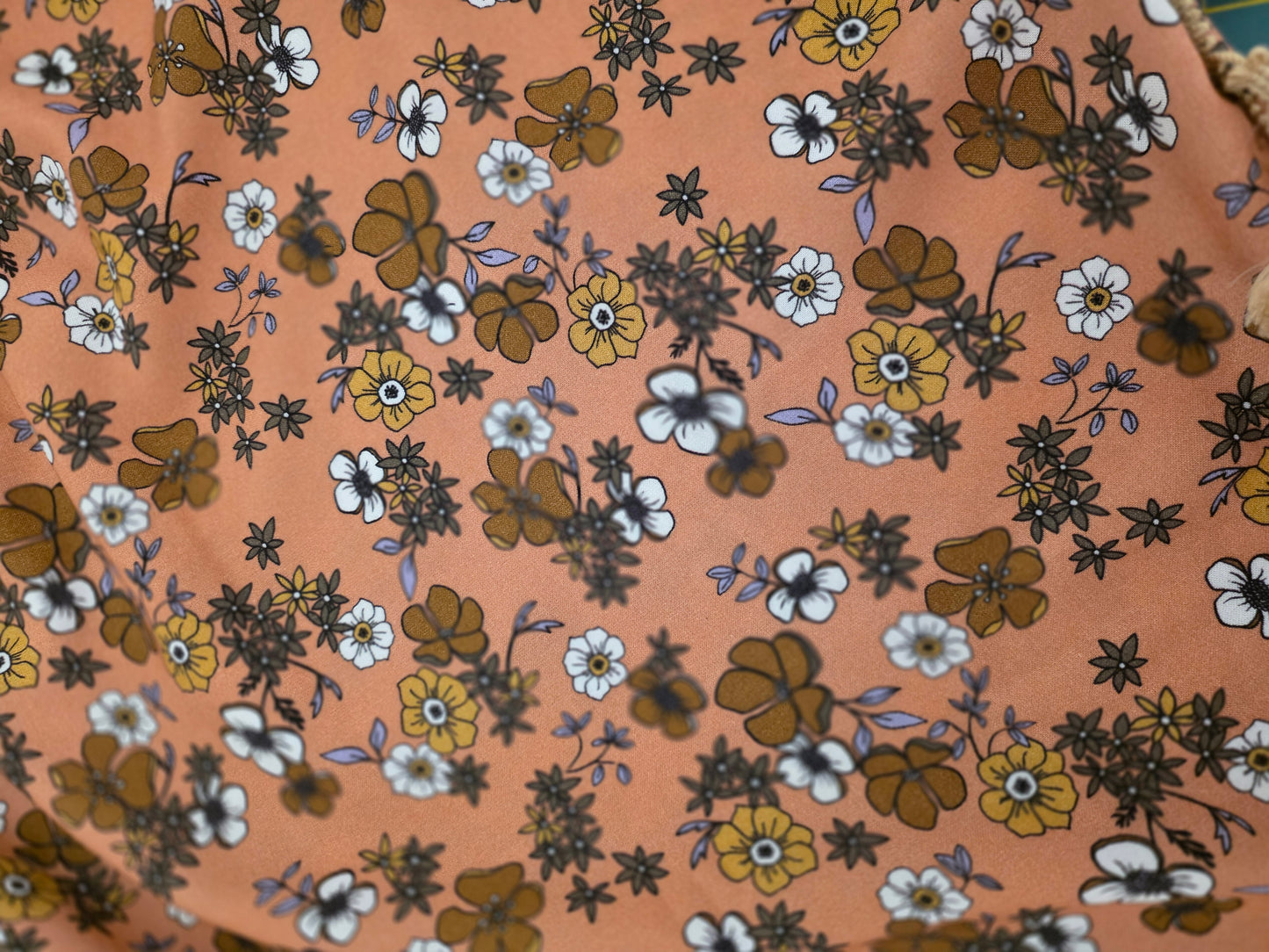 Dreieckstuch Damen Marisa, Schal Damen, blassorange, lila, weiss, braun