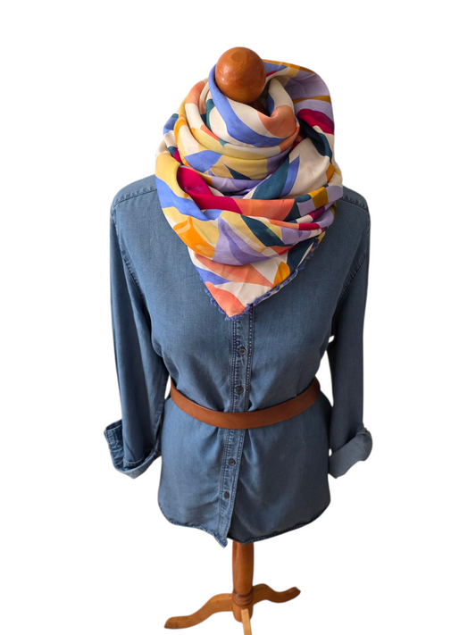 Dreieckstuch Damen Emilia, Schal Damen, farbig