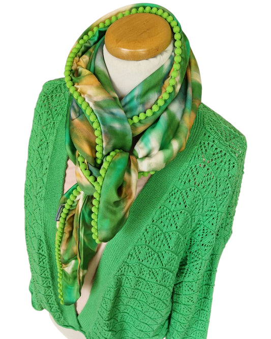 Dreieckstuch Damen Anastasia, Schal Damen, grün