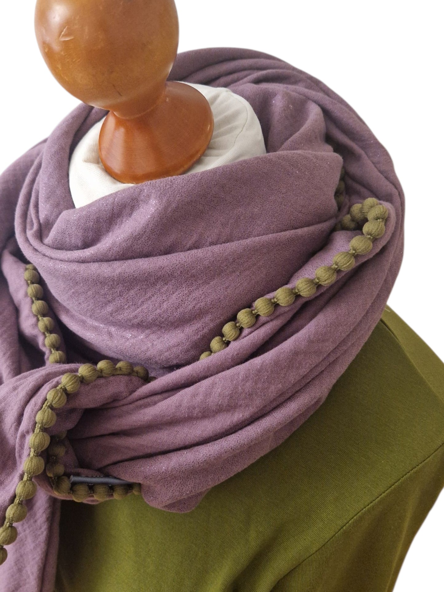 Dreieckstuch Damen Elodie, Schal Damen, glitzer