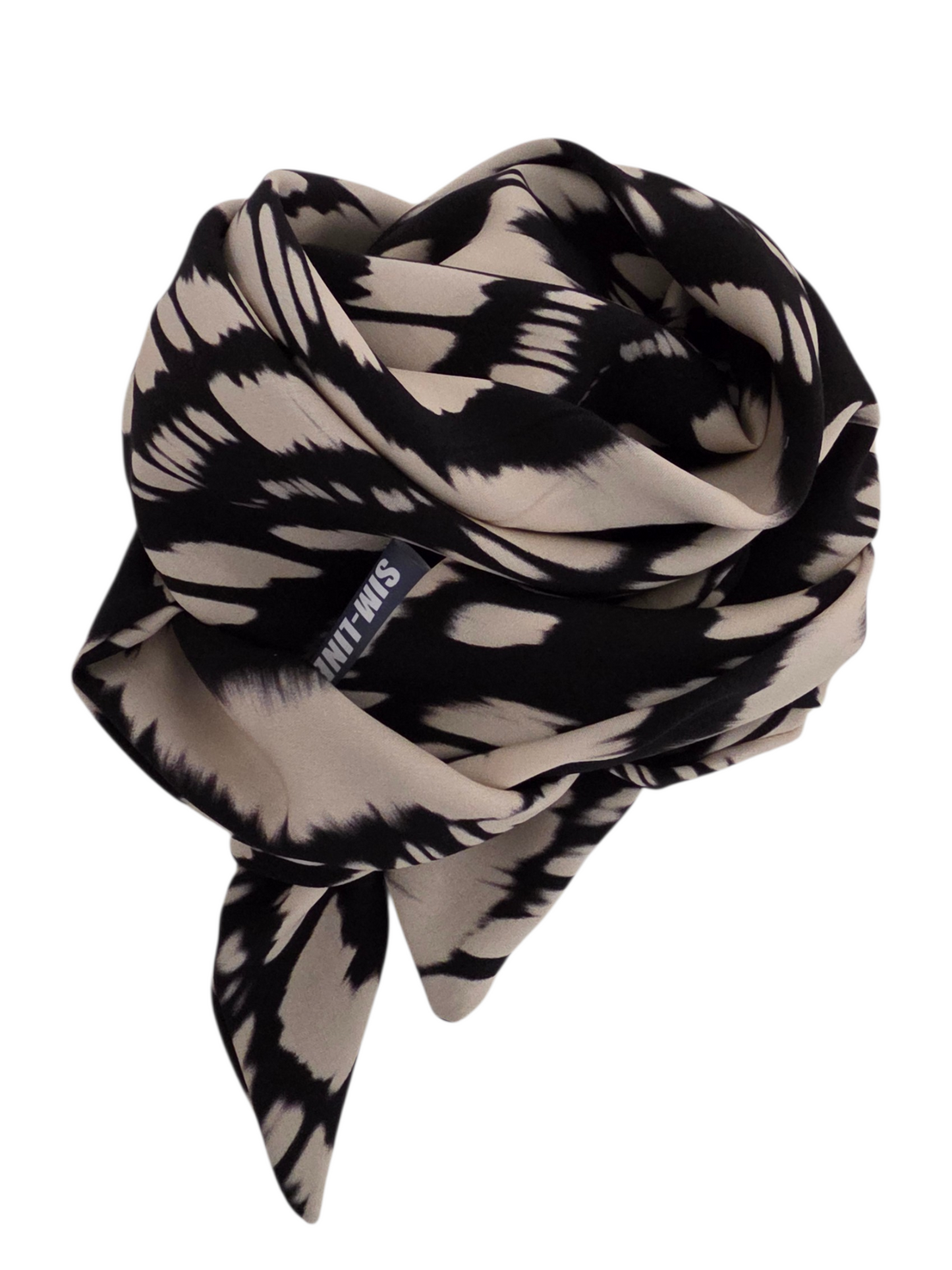 Dreieckstuch-Kleintuch Damen Maja, Schal Damen, offwhite-schwarz