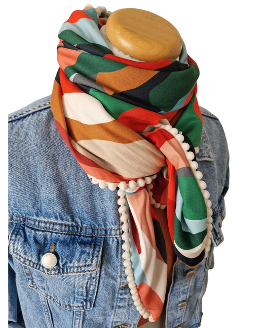 Dreieckstuch Damen Margot, Schal Damen, farbig