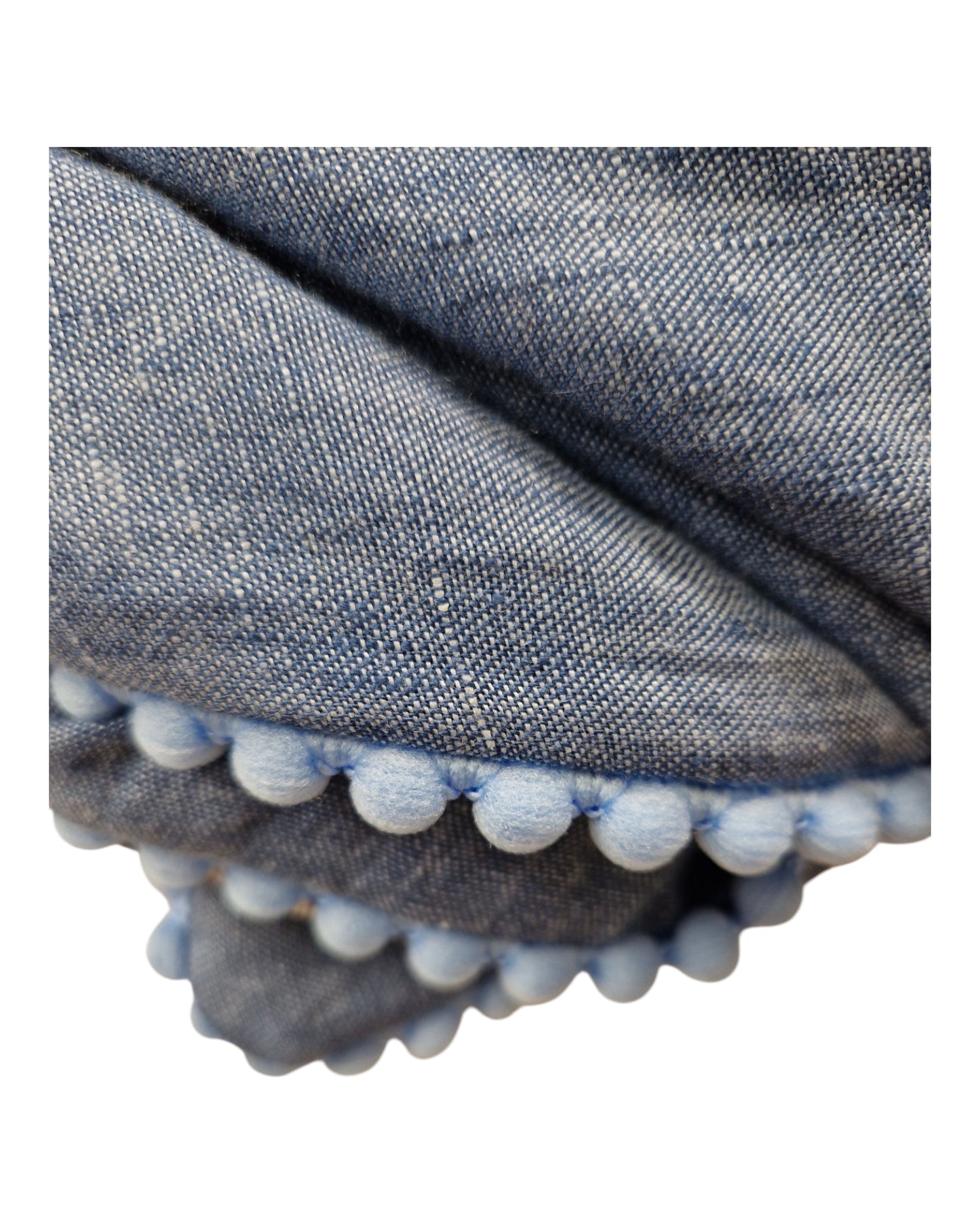 Dreieckstuch Damen Isabelle, Schal Damen, Leinenschal, jeansblau