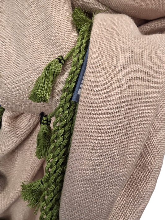 Dreieckstuch Damen Lilly, Schal Damen, Leinenschal, blass rosa