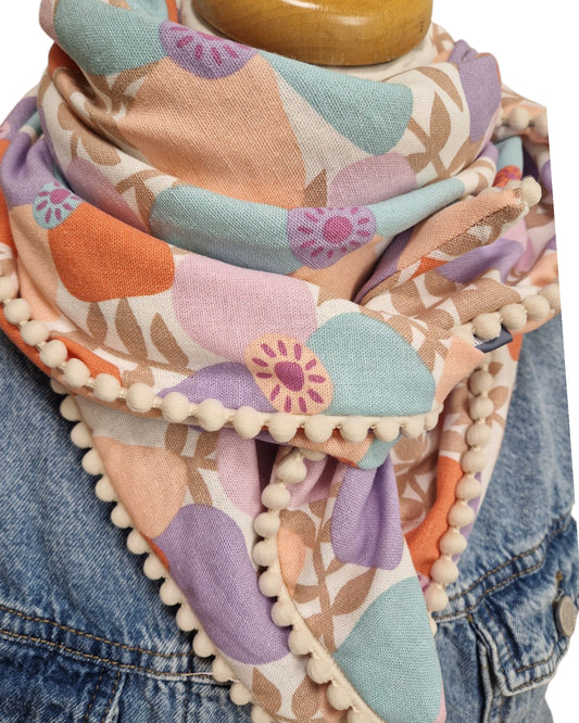 Dreieckstuch Damen Salma, Schal Damen, Leinenschal