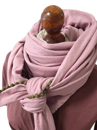 Dreieckstuch Damen Viki, Schal Damen,  Musselintuch,  Rosa, Glitzer
