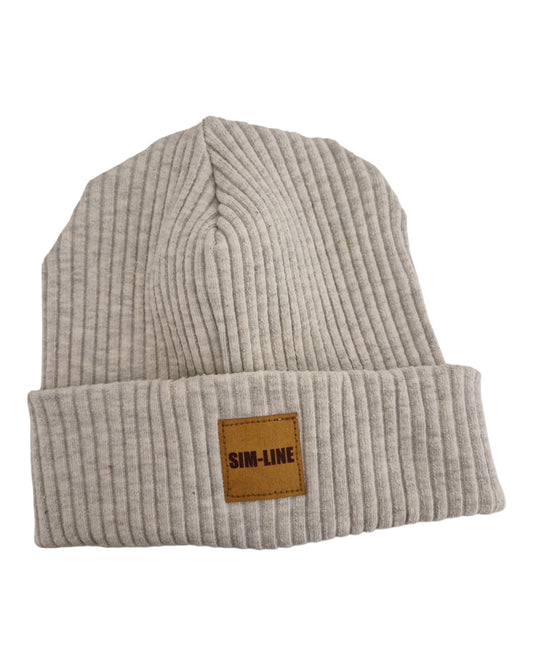 Hipster Beanie Hellgrau melange