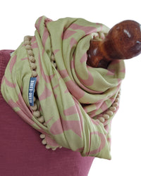 Dreieckstuch Damen Annika, Schal Damen, vanille, rosa