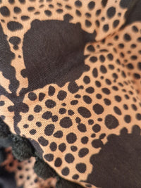 Dreieckstuch Damen Vicky, Schal Damen,  beige-schwarz