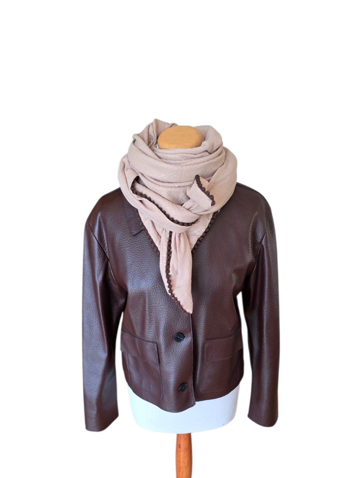 Dreieckstuch Damen Luana, Schal Damen, Musselinschal, champagne, glitzer
