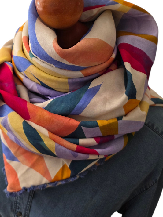 Dreieckstuch Damen Emilia,  Schal Damen,  farbig