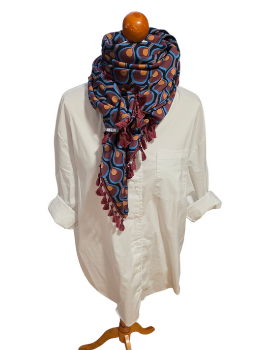 Dreieckstuch Damen Sybille,  Schal Damen,  Herbstfarben