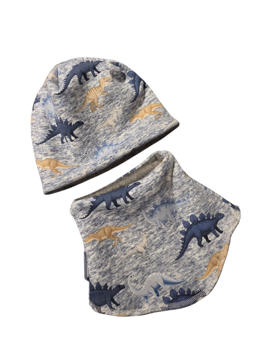 Kinder Mütze und Schlupftuch, BW und Fleece, Dyno's