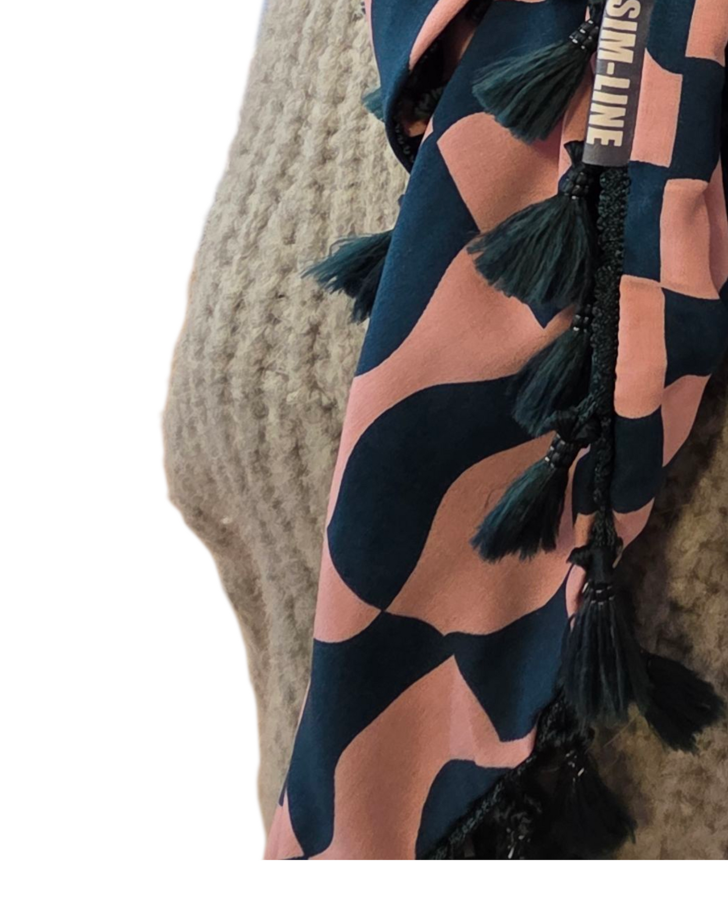 Dreieckstuch Damen Lyanne, Schal Damen, rosa-petrol