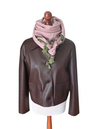 Dreieckstuch Damen Alexa, Schal Damen, Leinenschal,  rosa