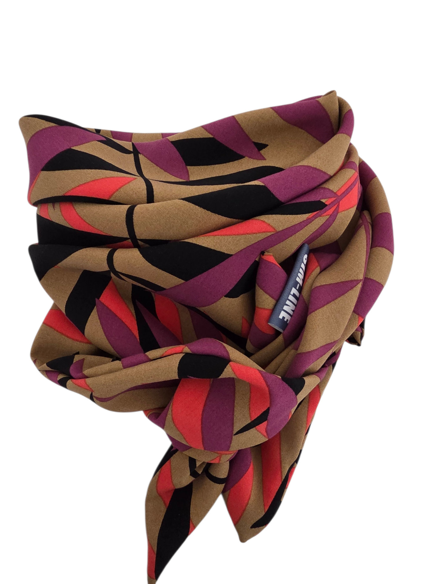 Dreieckstuch-Kleintuch Damen Savina, Schal Damen, beige, pink, orange, schwarz