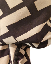 Dreieckstuch Damen Blake, Schal Damen, beige, schwarz
