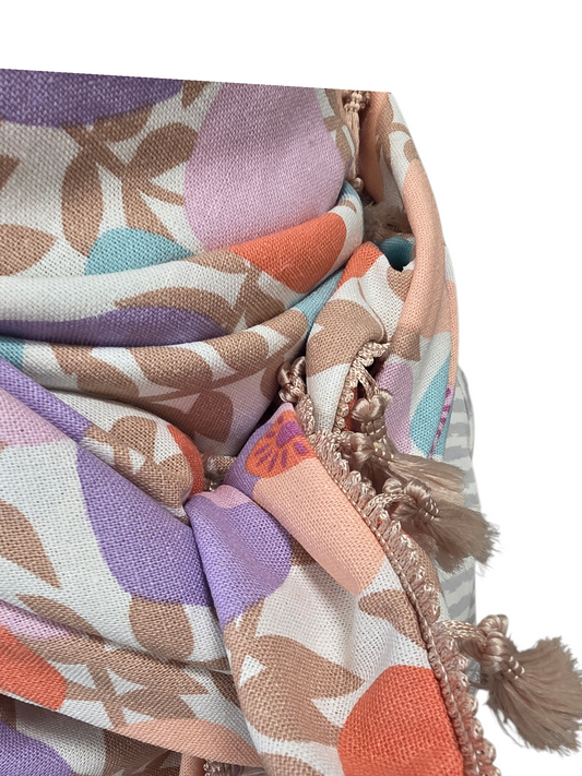 Dreieckstuch Damen Cara, Schal Damen, Leinenschal, Pastellfarben