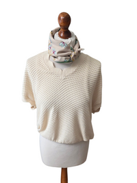Dreieckstuch-Kleintuch Ilary, beige, mint, pink