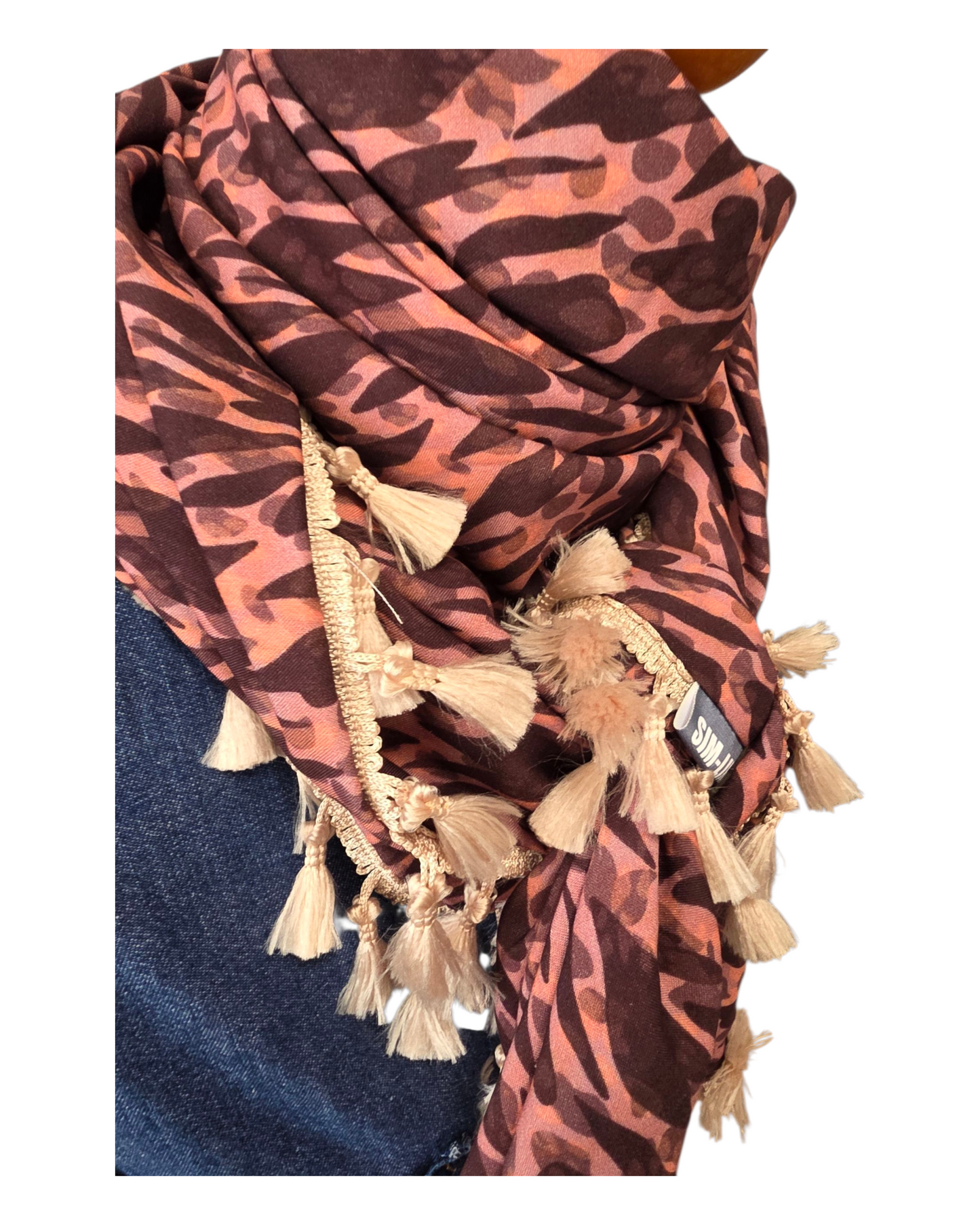 Dreieckstuch Damen Nicole , Schal Damen , braun, marsala