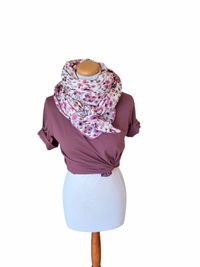 Dreieckstuch Damen Marta, Schal Damen, Musselintuch, Blumen