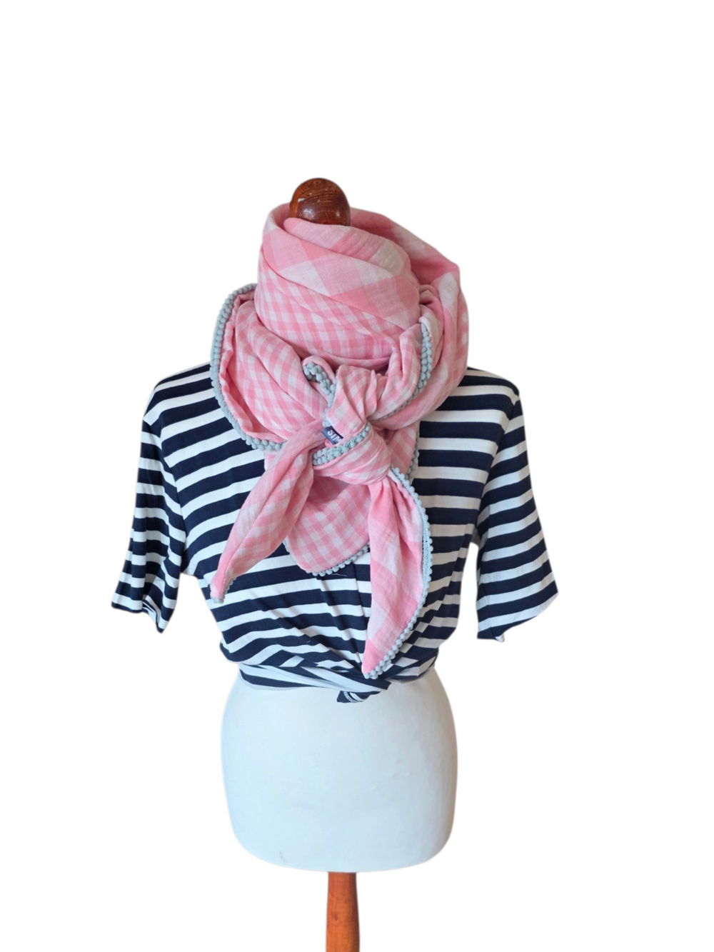 Dreieckstuch Damen Rose, Schal Damen,  Musselinschal