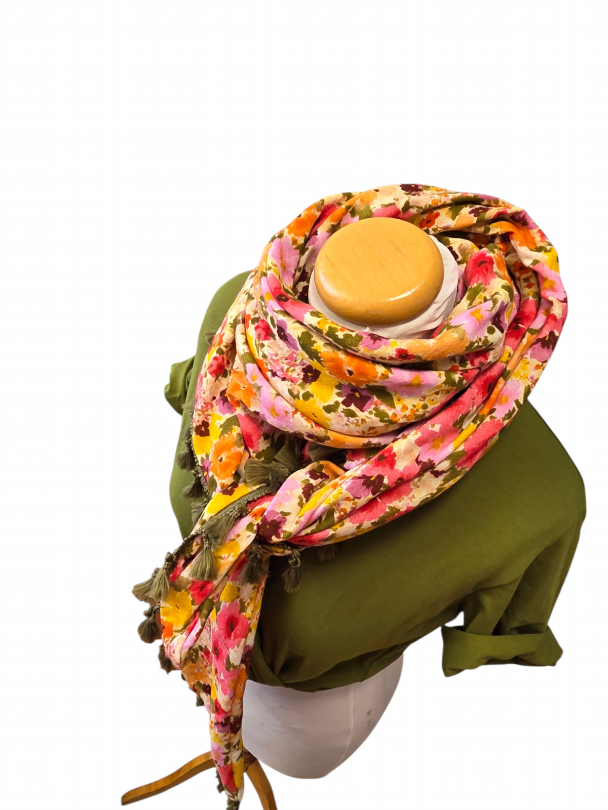 Dreieckstuch Damen Paloma, Schal Damen,  Musselintuch,  Blumen