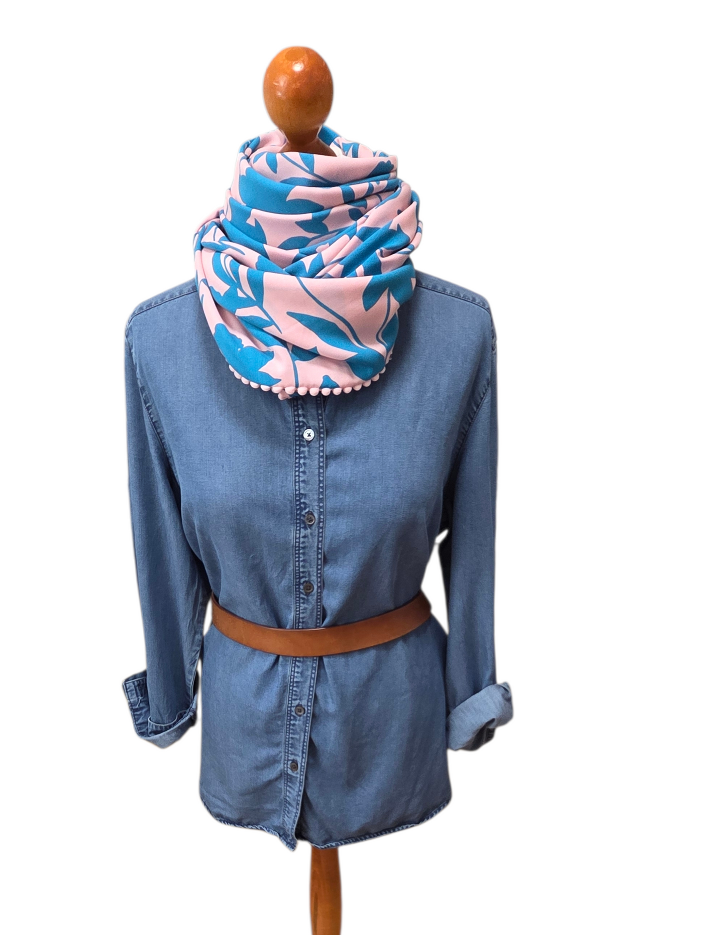 Dreieckstuch Damen Zora, Schal Dame, rosa, türkis