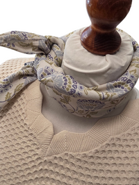 Dreieckstuch - Kleintuch Damen Marisa, Schal Damen, Sand, Lila, Olivegrün