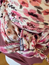 Dreieckstuch Damen Marta, Schal Damen, Musselintuch, Blumen