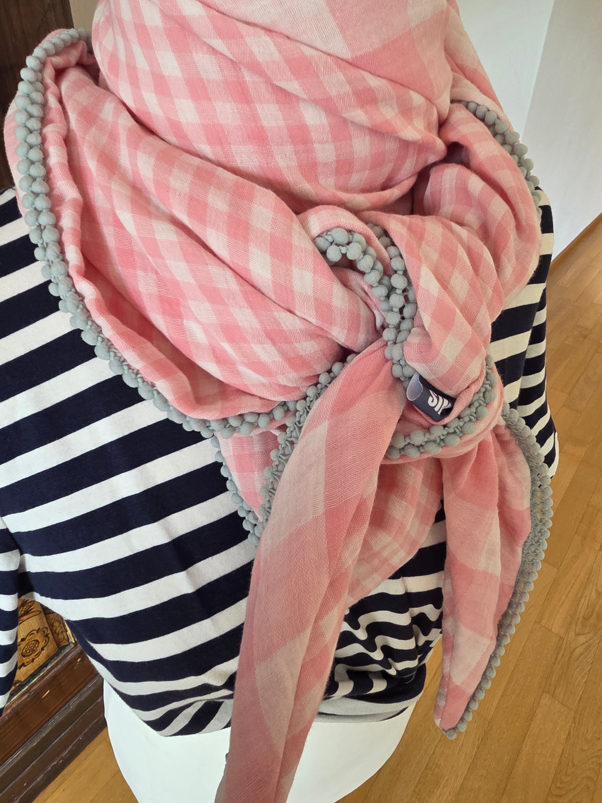 Dreieckstuch Damen Rose, Schal Damen,  Musselinschal