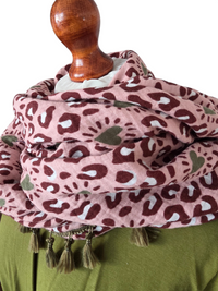 Dreieckstuch Damen Sylvie, Schal Damen, Musselinschals, rosa, bordeaux