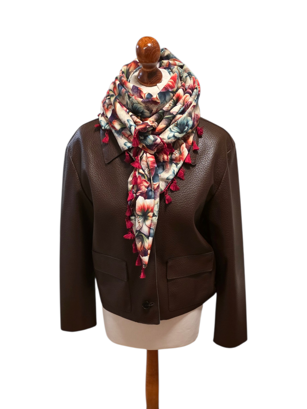 Dreieckstuch Damen Amina, Schal Damen, Blumen, Azaleen
