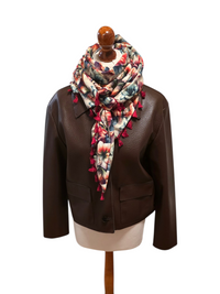 Dreieckstuch Damen Amina, Schal Damen, Blumen, Azaleen