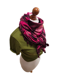 Dreieckstuch Damen Martina, Schal Damen, Wave, pink, rosa, braun, bordaux