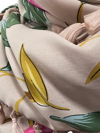 Dreieckstuch Damen Susanna, Schal Damen,  beige, pink, grün, Blumen