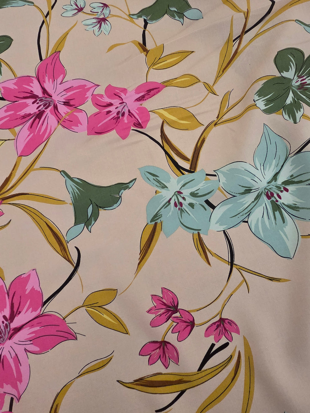Dreieckstuch-Kleintuch Ilary, beige, mint, pink