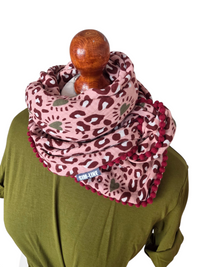 Dreieckstuch Damen Elise, Schal Damen, Musselinschals, rosa, olivegrüne, bordeaux